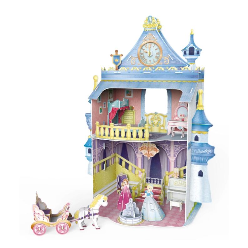 Juguete Castillo Armable Cuento De Hadas 3D Con Accesorios-1