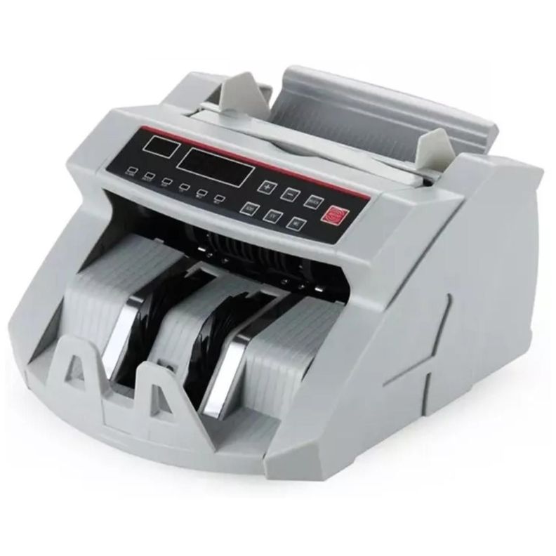 Maquina Profesional Contadora De Billetes Detecta Falsos Gris