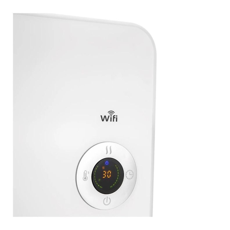 Estufa Calefactor Panel Convector Electrico 1500W WiFi LED Blanco KPN-1500AL-1