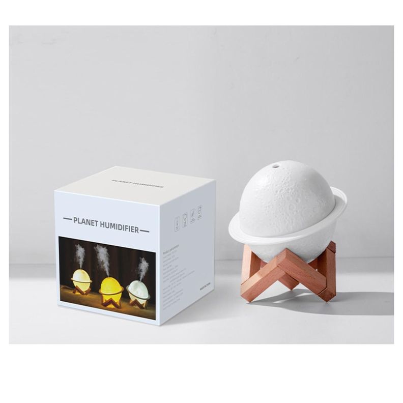 Humidificador Difusor De Aire Lampara Luna 3D 300ml-1