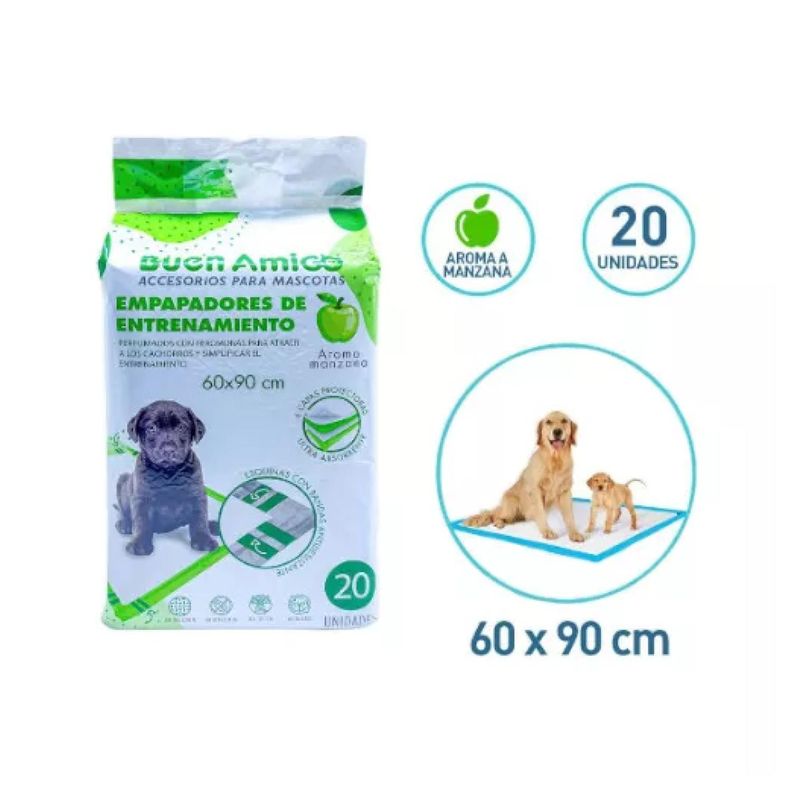 Pack 30 Sabanillas Pañales 60x60cm De Entrenamiento Aroma-4