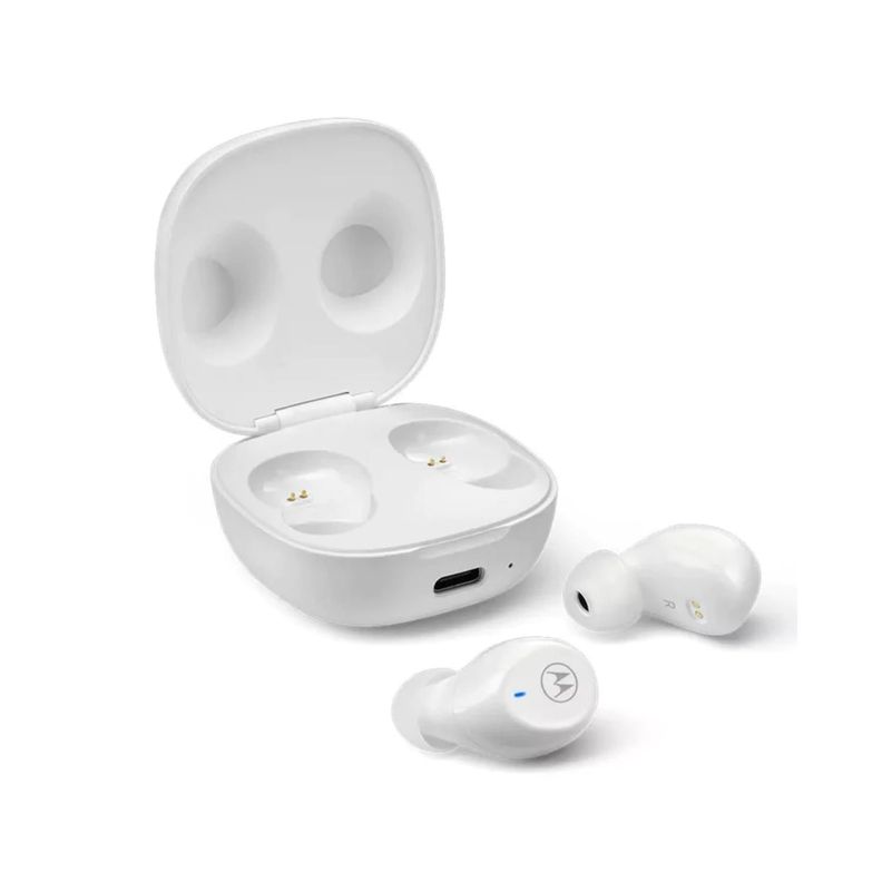 Audifonos Bluetooth TWS Recargables Blanco Motobuds 105-2