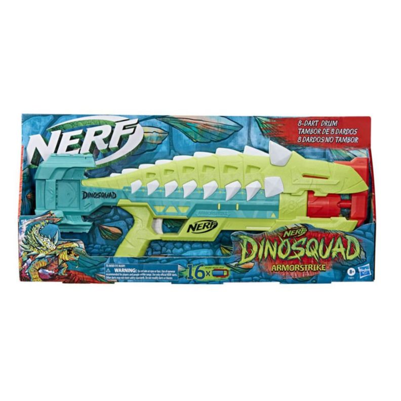 Juguete Nerf DinoSquad Armorstrike 8 Dardos Hasbro-0