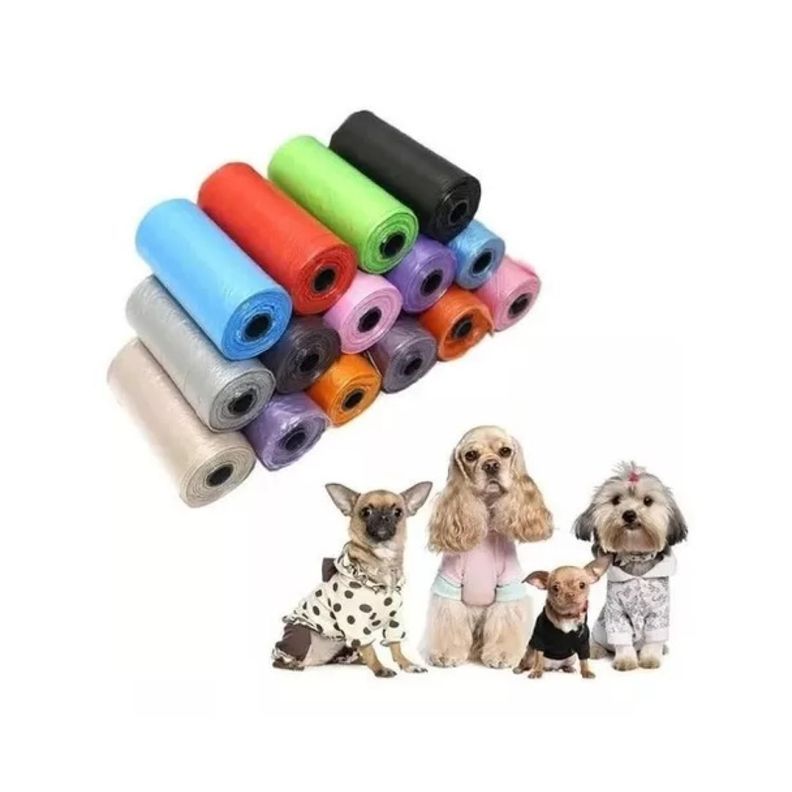 Kit 4 Bolsas Para Desechos De Mascotas Perros Y Gatos Colores -1