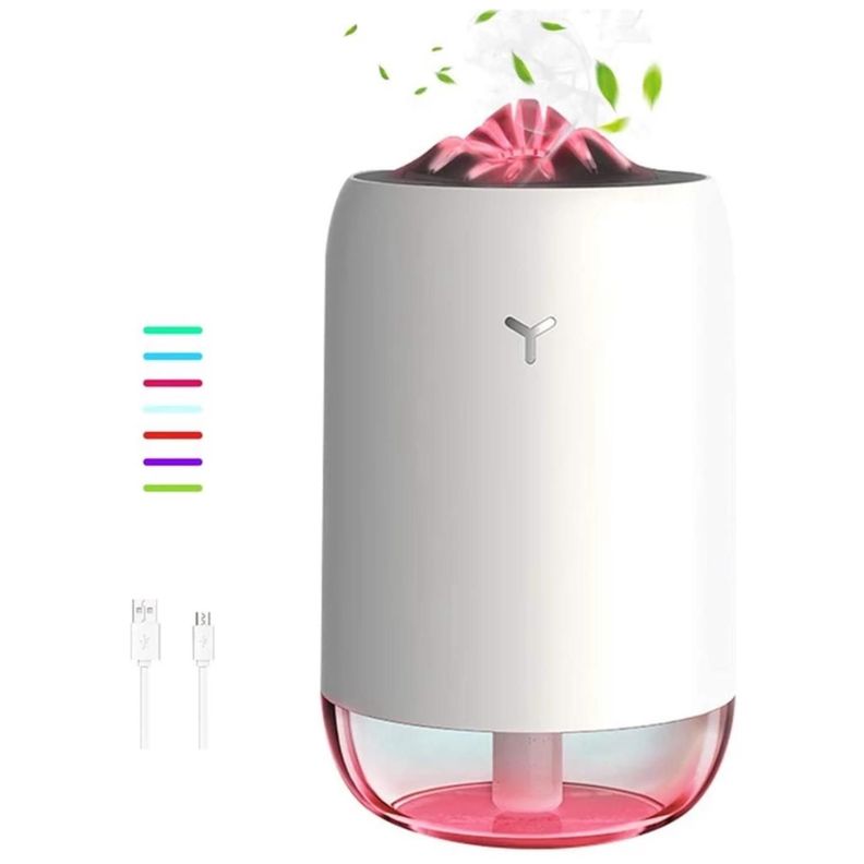 Mini Humidificador Difusor De Aromas 7 Colores LED 260ml-1