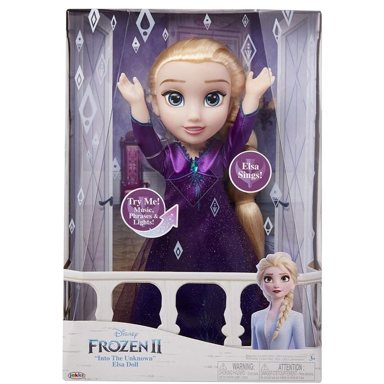 Juguete Figura De Accion Elsa Cantante Español Frozen II Hasbro-3