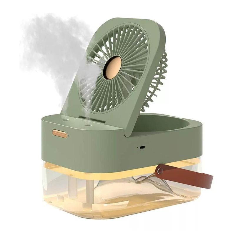 Mini Ventilador Humidificador De Mesa Plegable 2500ml USB-0