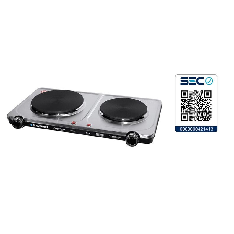 Cocina Electrica Encimera 2 Platos 2400W AE12900 Blaupunkt-2