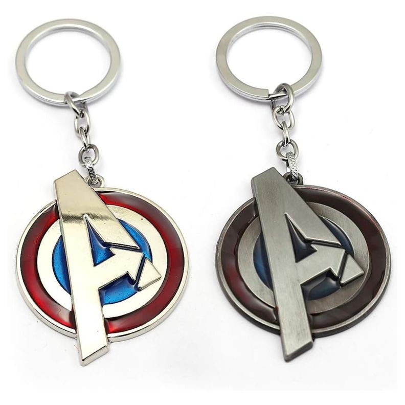 Llavero Metalico Premium Escudo Capitan America Avengers-1