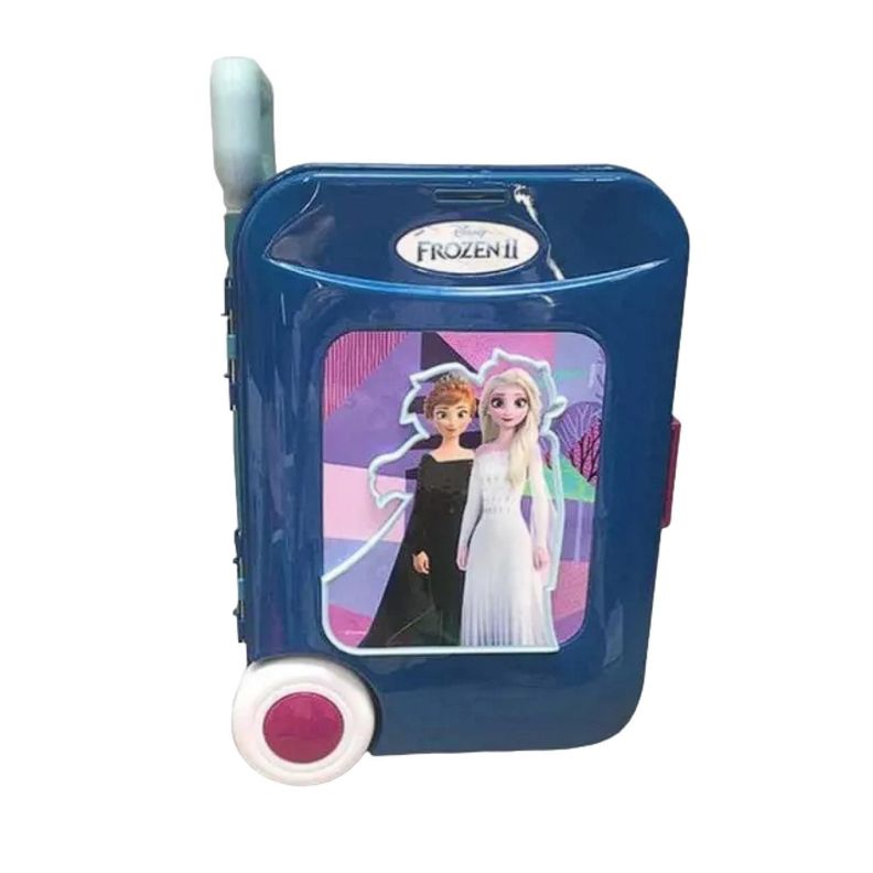 Juguete Set Maleta Tocador 14 Piezas 3 En 1 Morado Frozen II-0