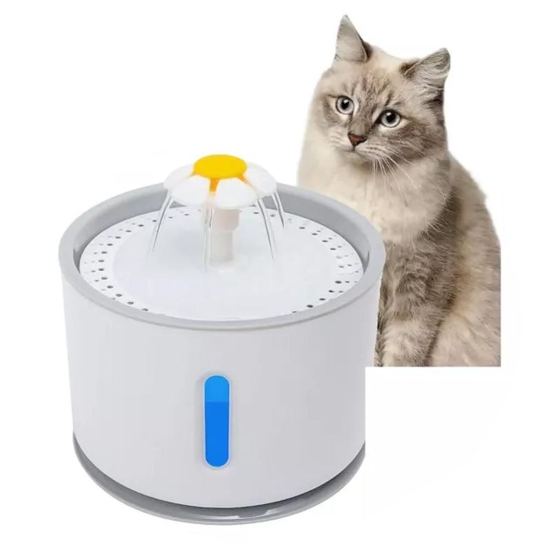 Bebedero Electrico 2400ml Para Mascotas Filtro Purificador-0