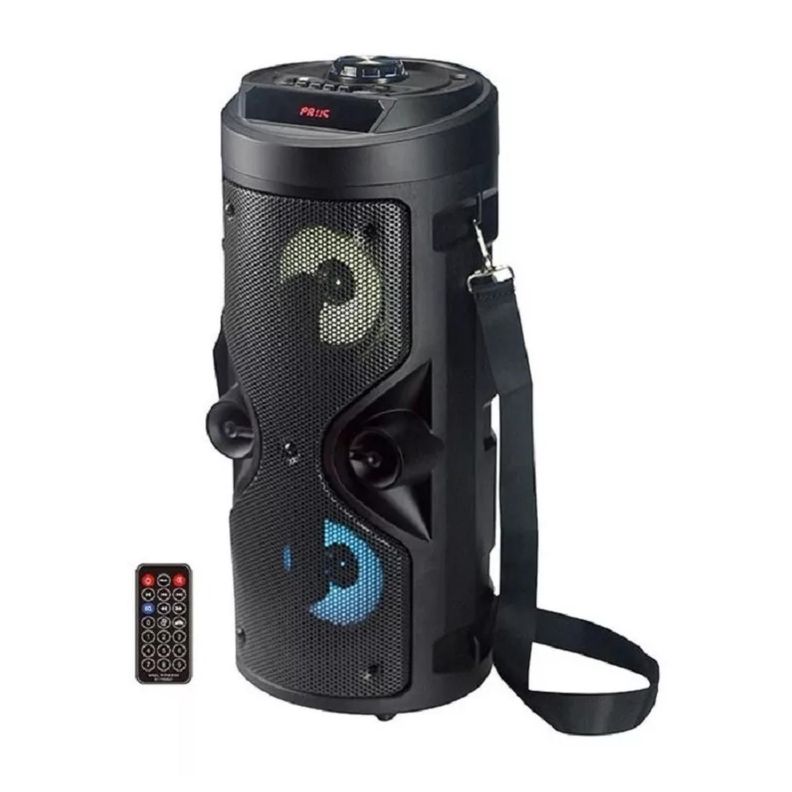 Parlante Bluetooth Microfono USB AUX 12W RMS LED LBPB4200 LBN-1