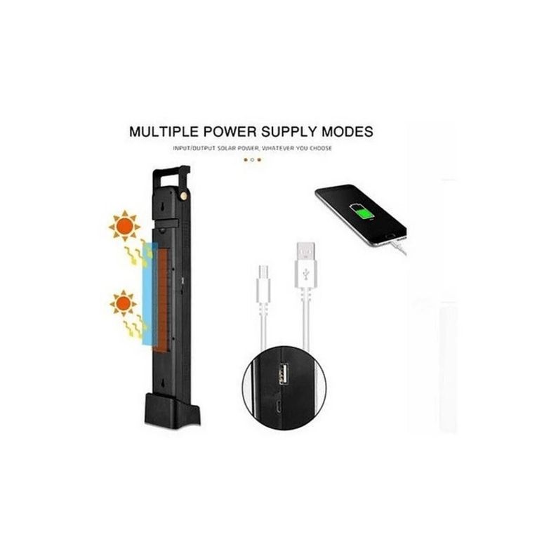 Lampara De Emergencia 48 LED Solar Y Recargable -2