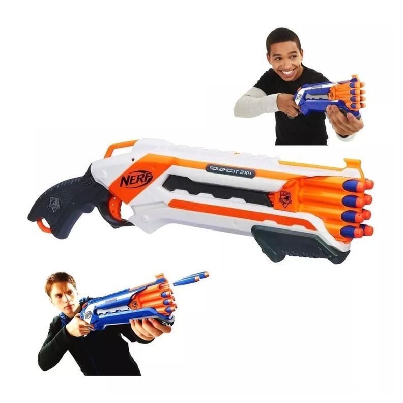 Juguete Nerf N-Strike Rough Cut Con Dardos Infantil-1