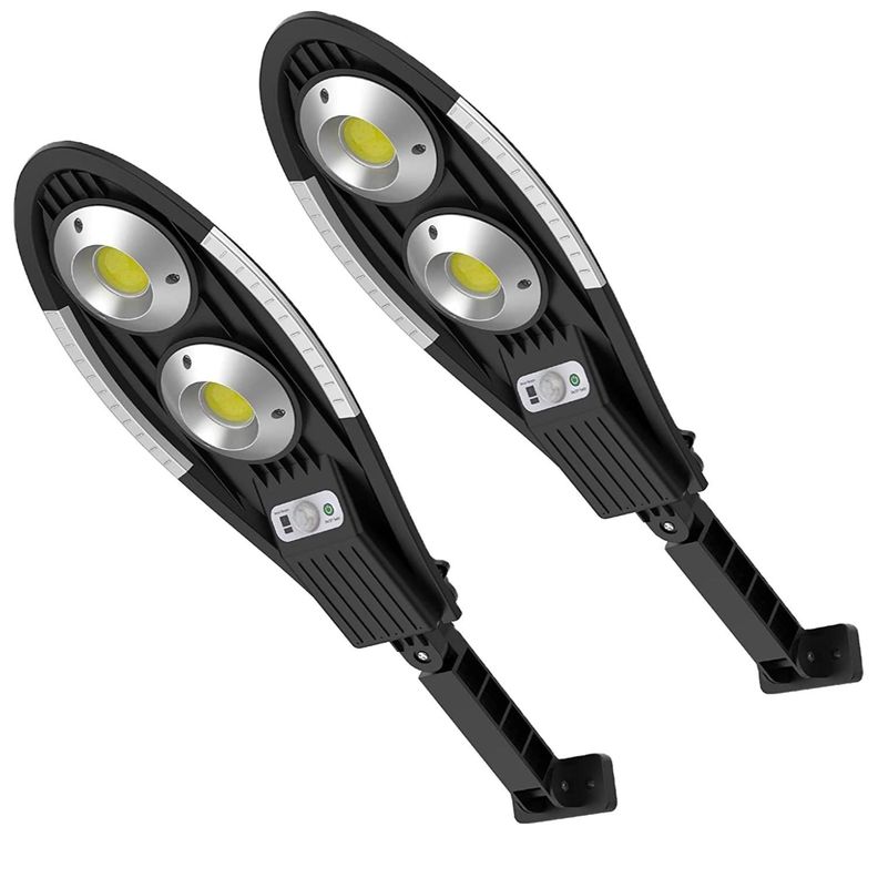 Foco Solar 20W Exterior Sensor De Movimiento 35x15cm Negro-3