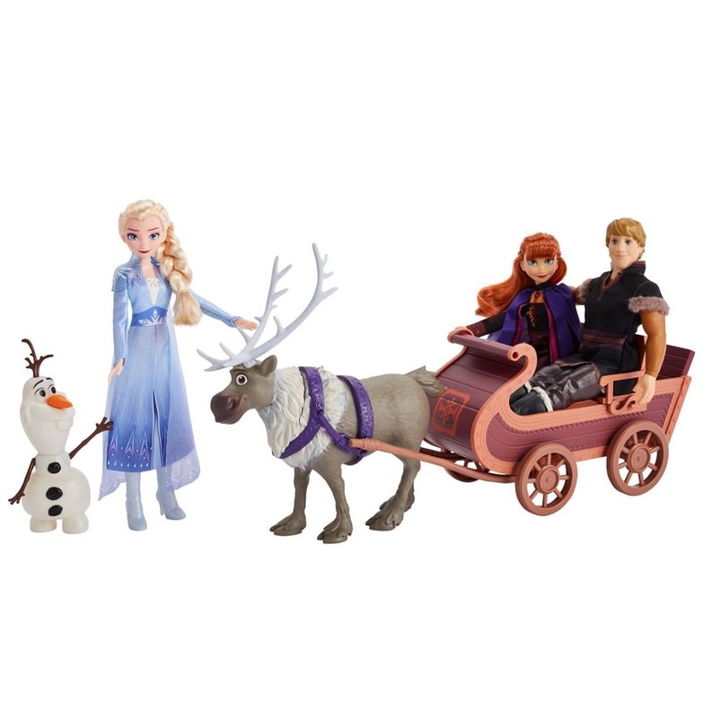 Juguete Aventuras Frozen II Con Trineo Y Personajes Disney-2