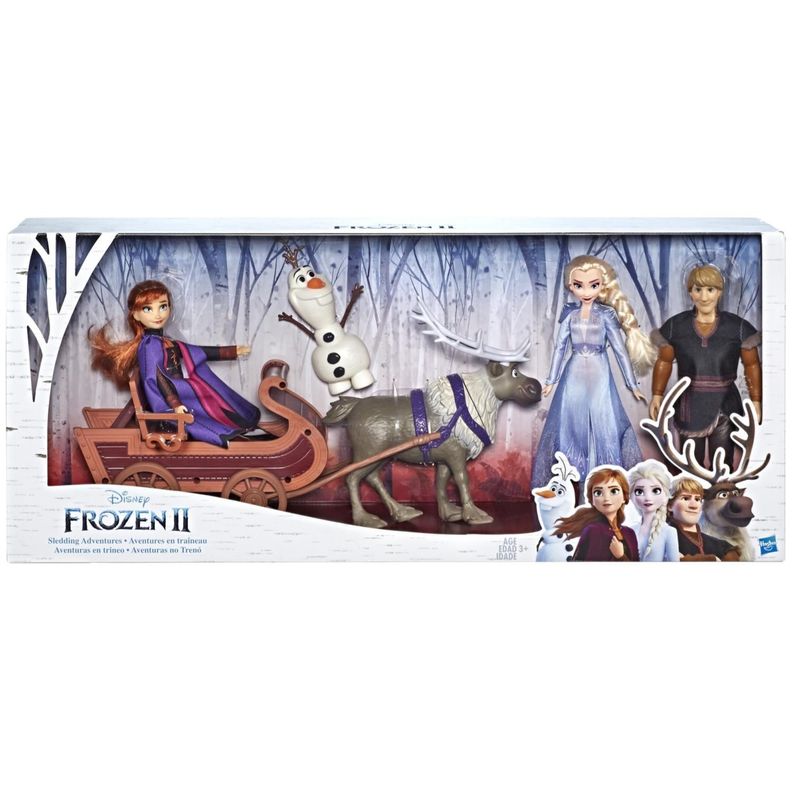Juguete Aventuras Frozen II Con Trineo Y Personajes Disney-0