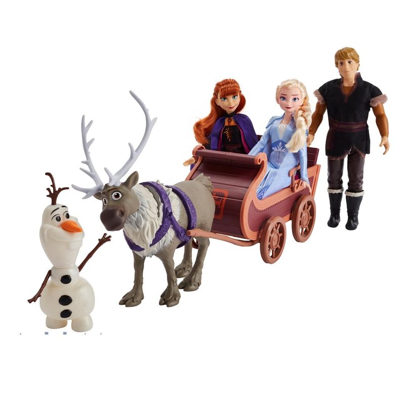 Juguete Aventuras Frozen II Con Trineo Y Personajes Disney-3