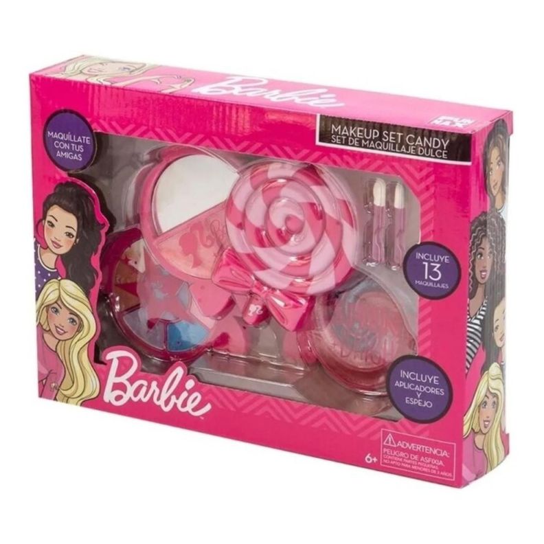 Juguete Set Maquillaje Candy Rosado Infantil Barbie-3