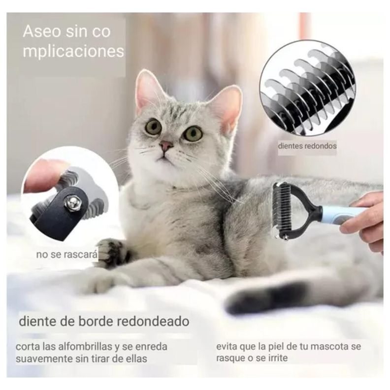 Pack De Limpieza Para Mascotas Corta Uñas Lima Cepillo-2