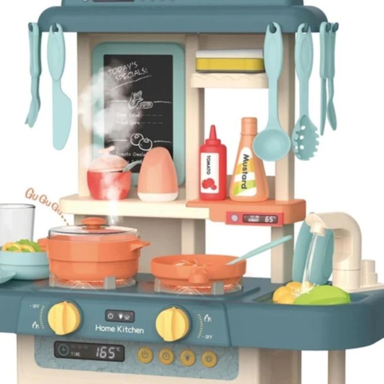 Juguete Set Cocina 42 Piezas Luz Sonido Azul Infantil 63Cm-2