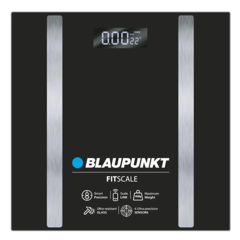 Balanza Peso Digital Fitness 180kg Negro Fit Scale