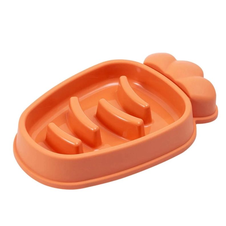 Plato Tazon Para Comida De Perro Comedero Lento-0