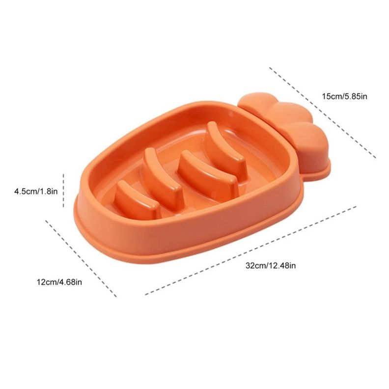 Plato Tazon Para Comida De Perro Comedero Lento-1