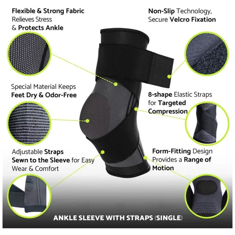 Tobillera Deportiva Elastica Compresion Cuidado Lesion-1