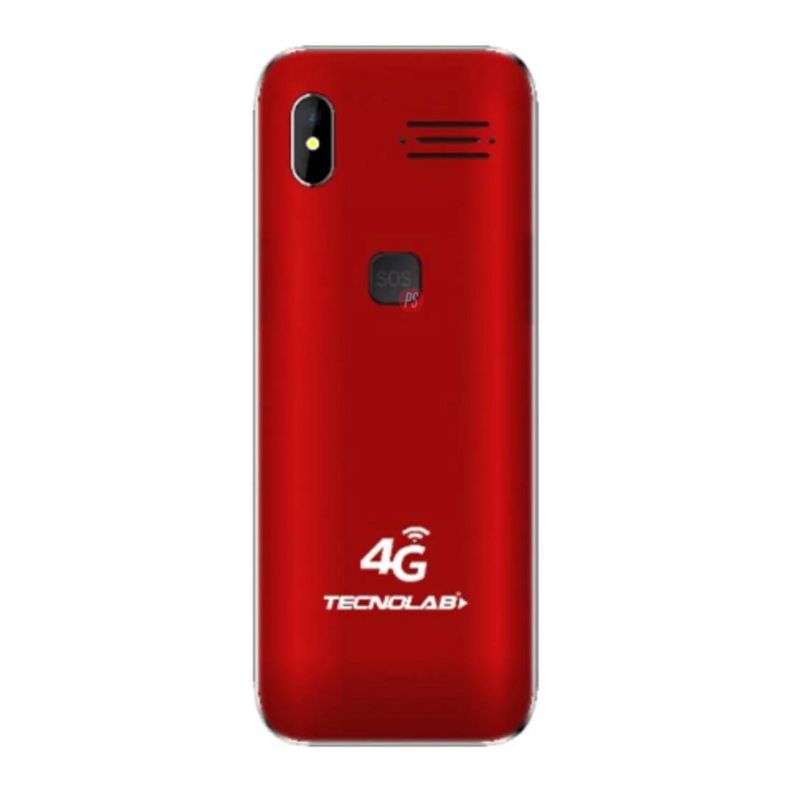 Telefono Senior Adulto Mayor 4G Rojo Doble SIM Card TL487-1