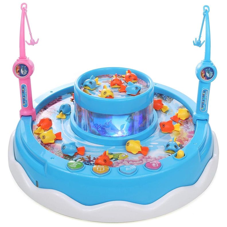 Juguete Mesa De Pesca Giratoria  Con Luces Y Sonido Infantil-1