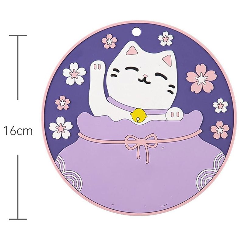 Posavasos 16cm Antideslizante Diseño Morado-1
