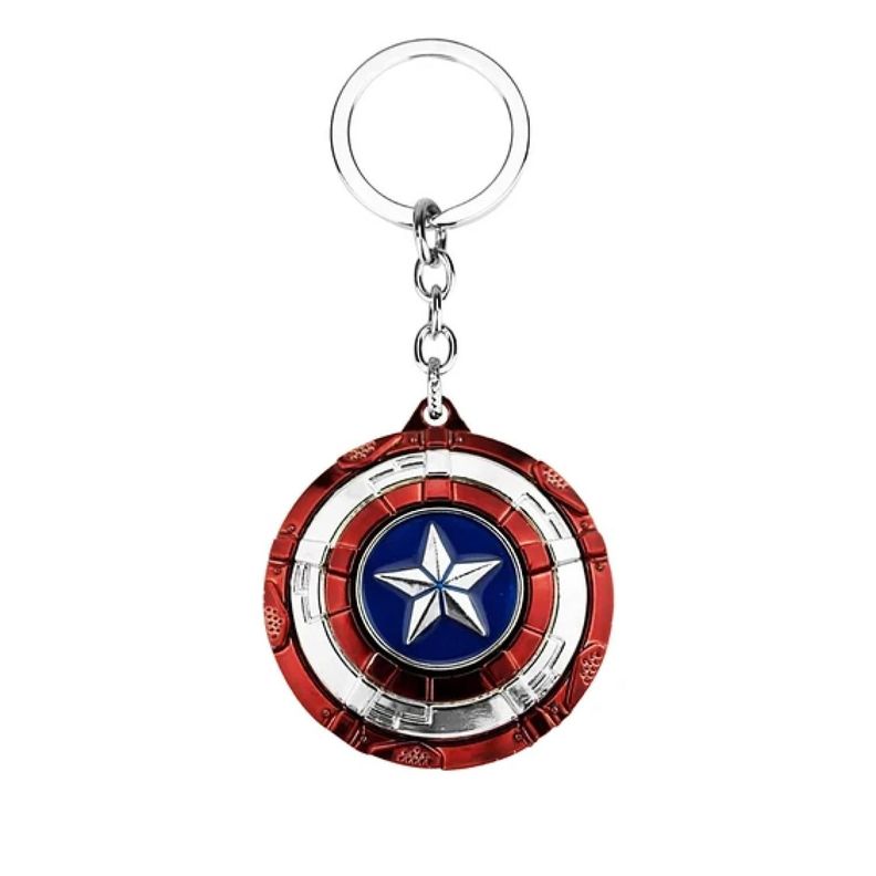 Llavero Metalico Premium Escudo Capitan America-1