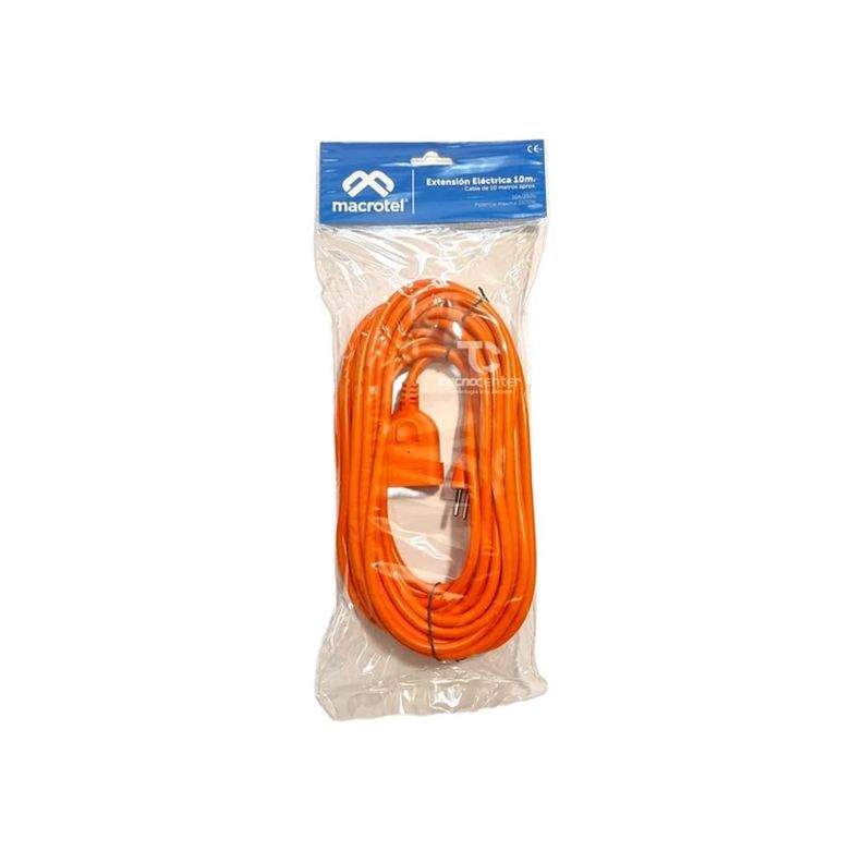 Alargador Extension De Corriente 15Mts 10A Naranja-3