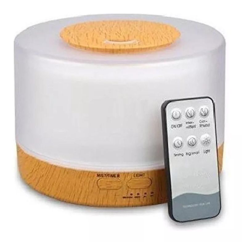 Humidificador Difusor De Aromas LED 500ml 7 Colores Control-0