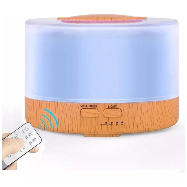 Humidificador Difusor De Aromas LED 500ml 7 Colores Control-2