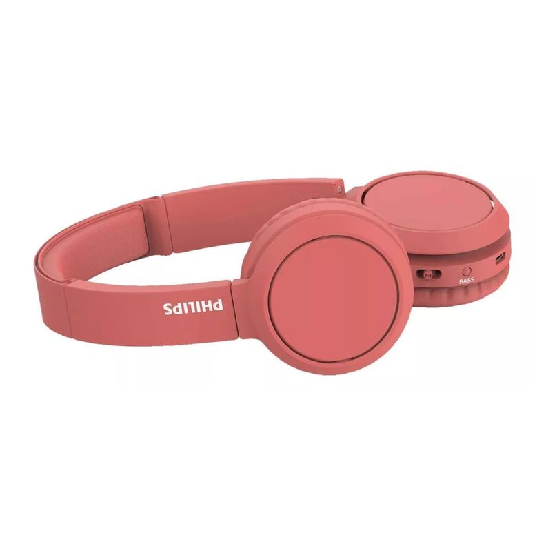 Audifonos Bluetooth Over Ear Rojo Bass TAH4205-2