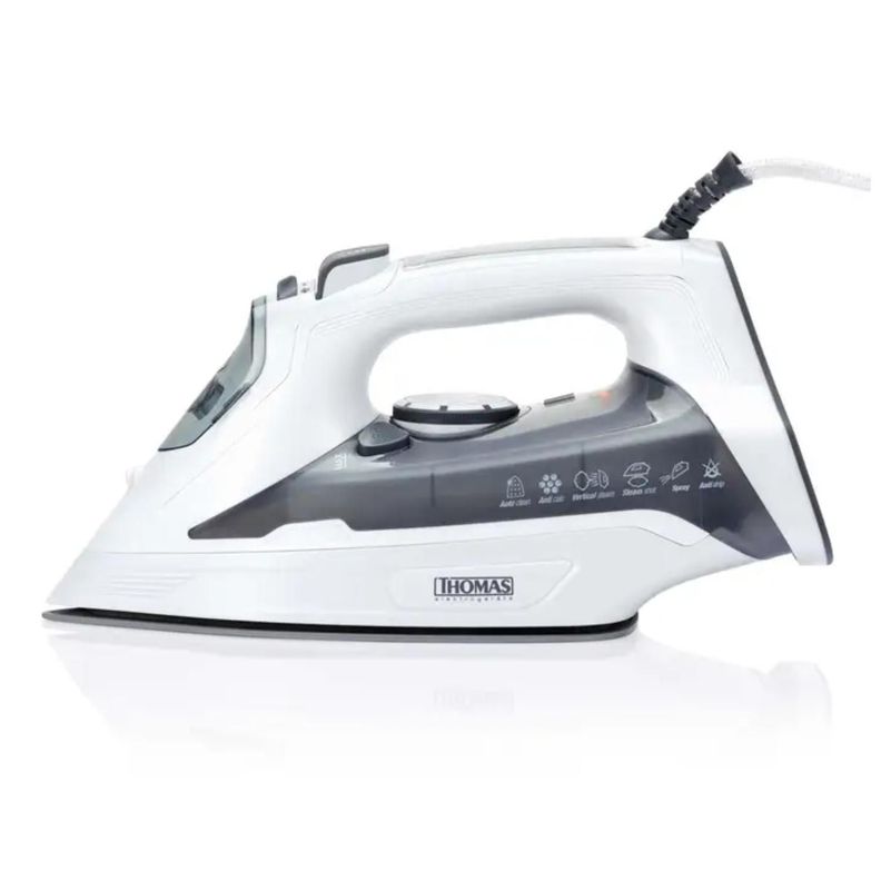 Plancha A Vapor Vertical 2200W 360ml Blanco TH-7060 Thomas-0
