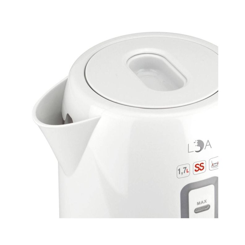 Hervidor Electrico 1700ml 1800W Blanco LOA 3635-1