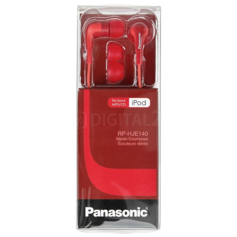 Audifonos In Ear Jack 3.5mm 1.2m Rojo RP-HJE140-1