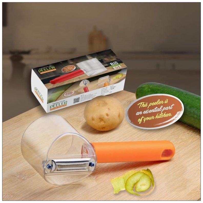 Pelador Manual De Verduras Y Frutas Con Deposito-3