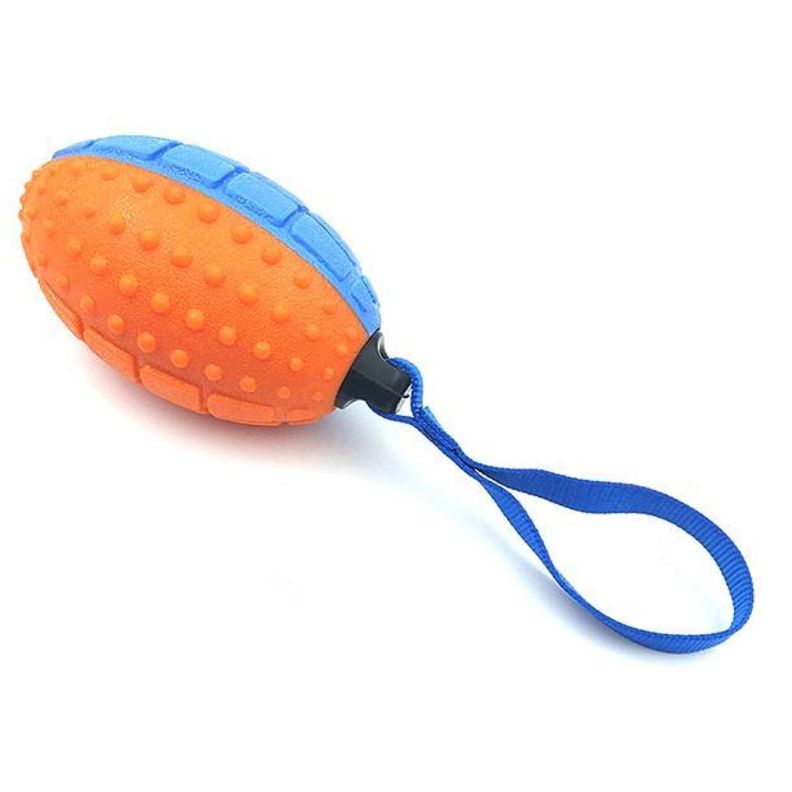 Juguete Para Morder Jugar De Goma Pequeño Rugby Para Perros-0