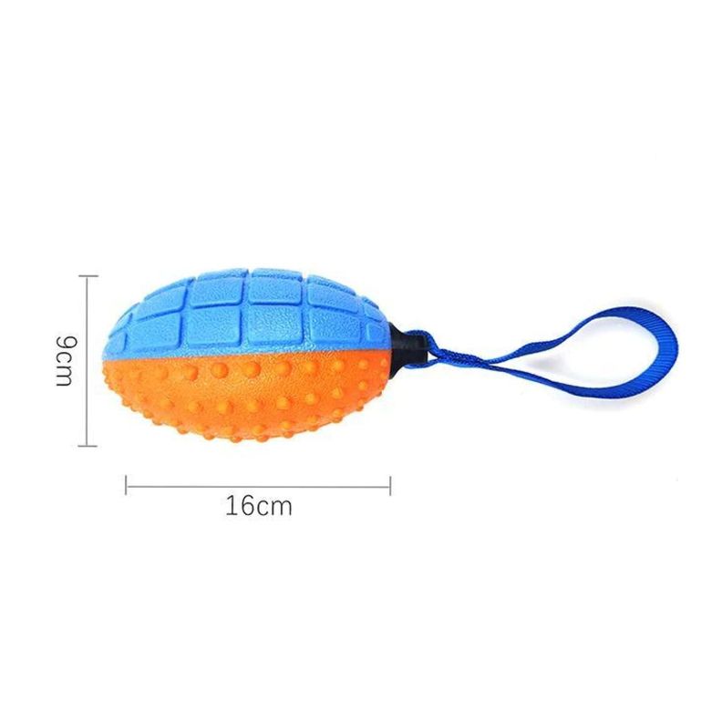 Juguete Para Morder Jugar De Goma Pequeño Rugby Para Perros-2