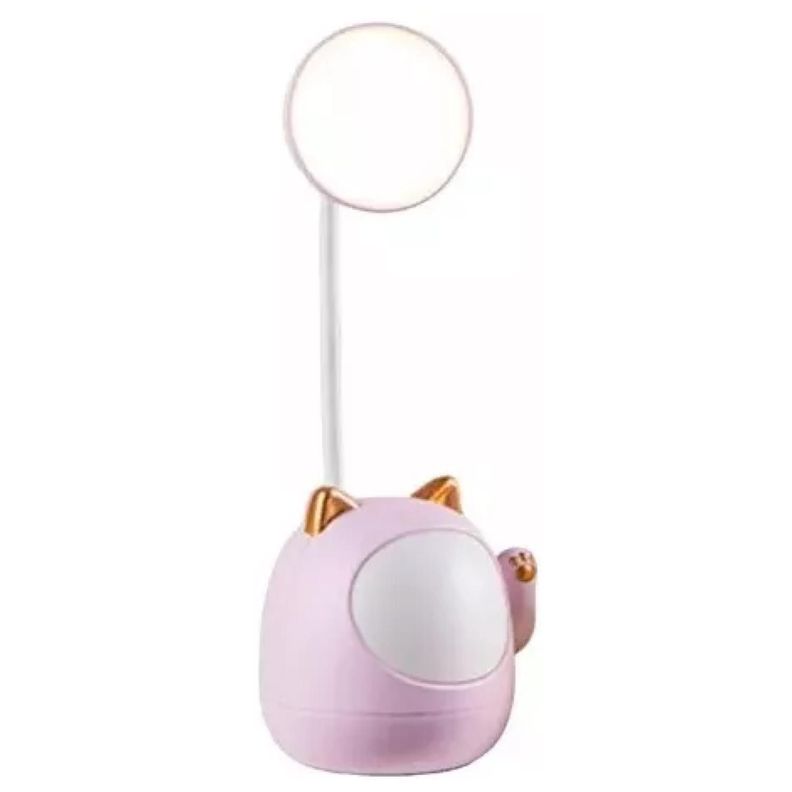 Lampara De Escritorio LED USB Forma De Gato Rosado-0