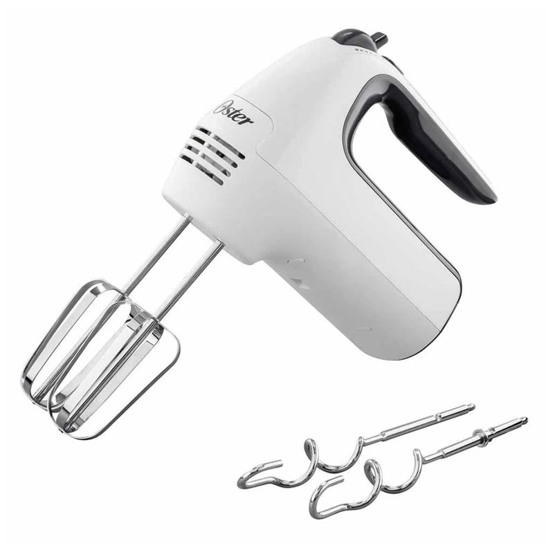Batidora Electrica De Mano 6V Con Turbo Blanco Oster-1