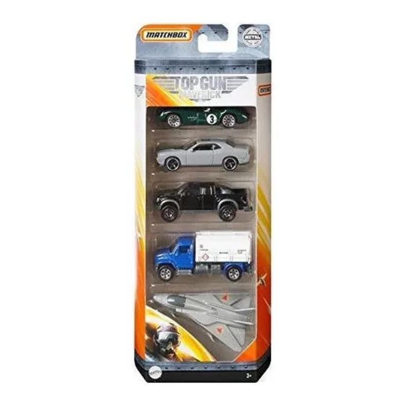 Pack 5 En 1 Juguetes Autos Y Avion Top Gun Maverick Modelo 1-0