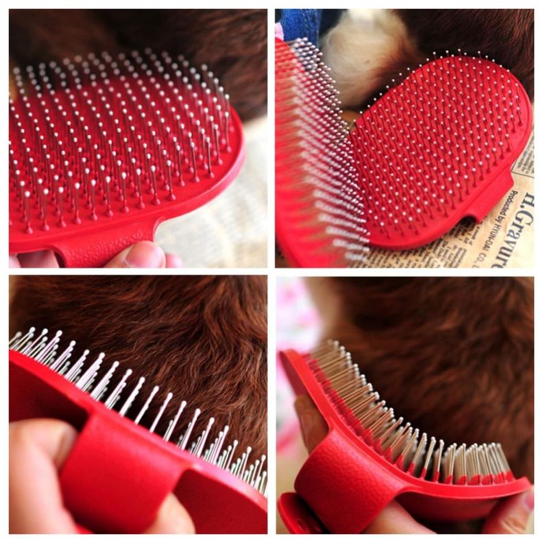 Cepillo De Goma Flexible Para Baño De Mascotas-2