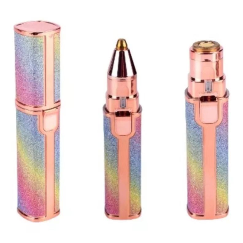 Depiladora Facial 2En1 Femenino Portatil Recargable Luz LED-0