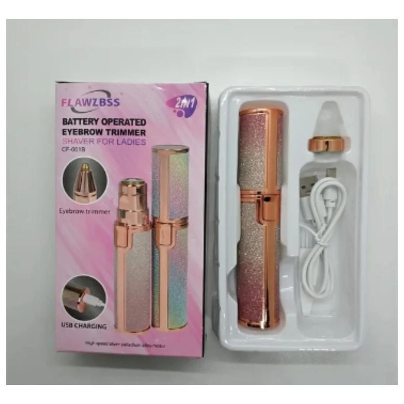 Depiladora Facial 2En1 Femenino Portatil Recargable Luz LED-2