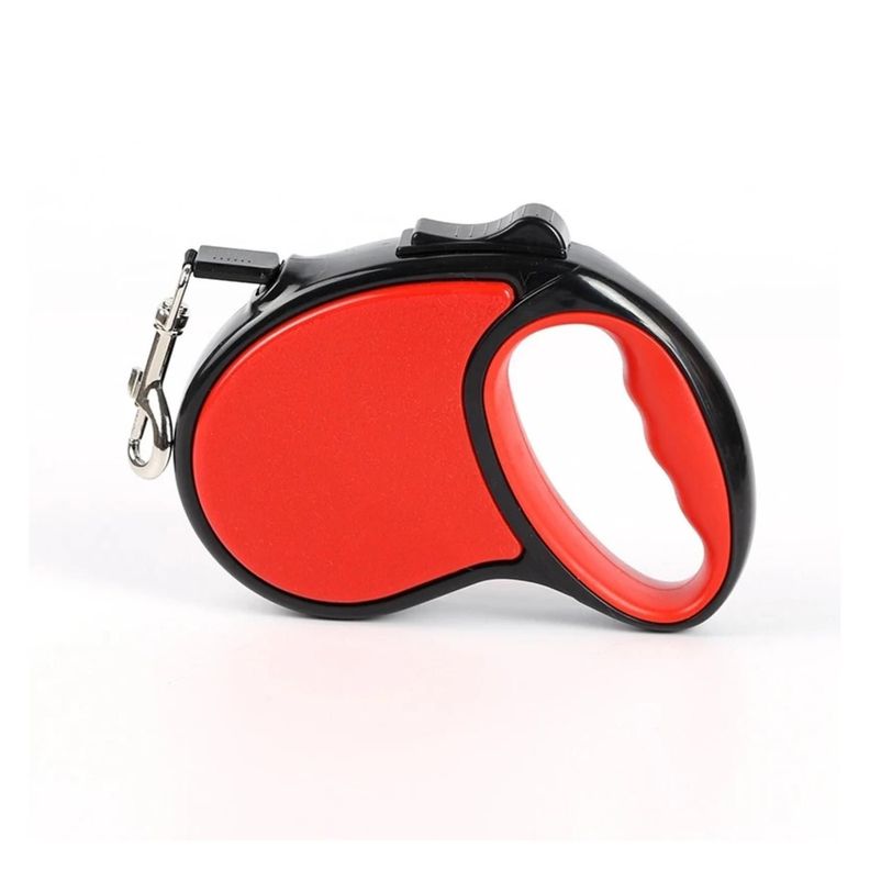 Cuerda Retractil 5M Flexible Paseo De Perro Cachorro Rosado-3